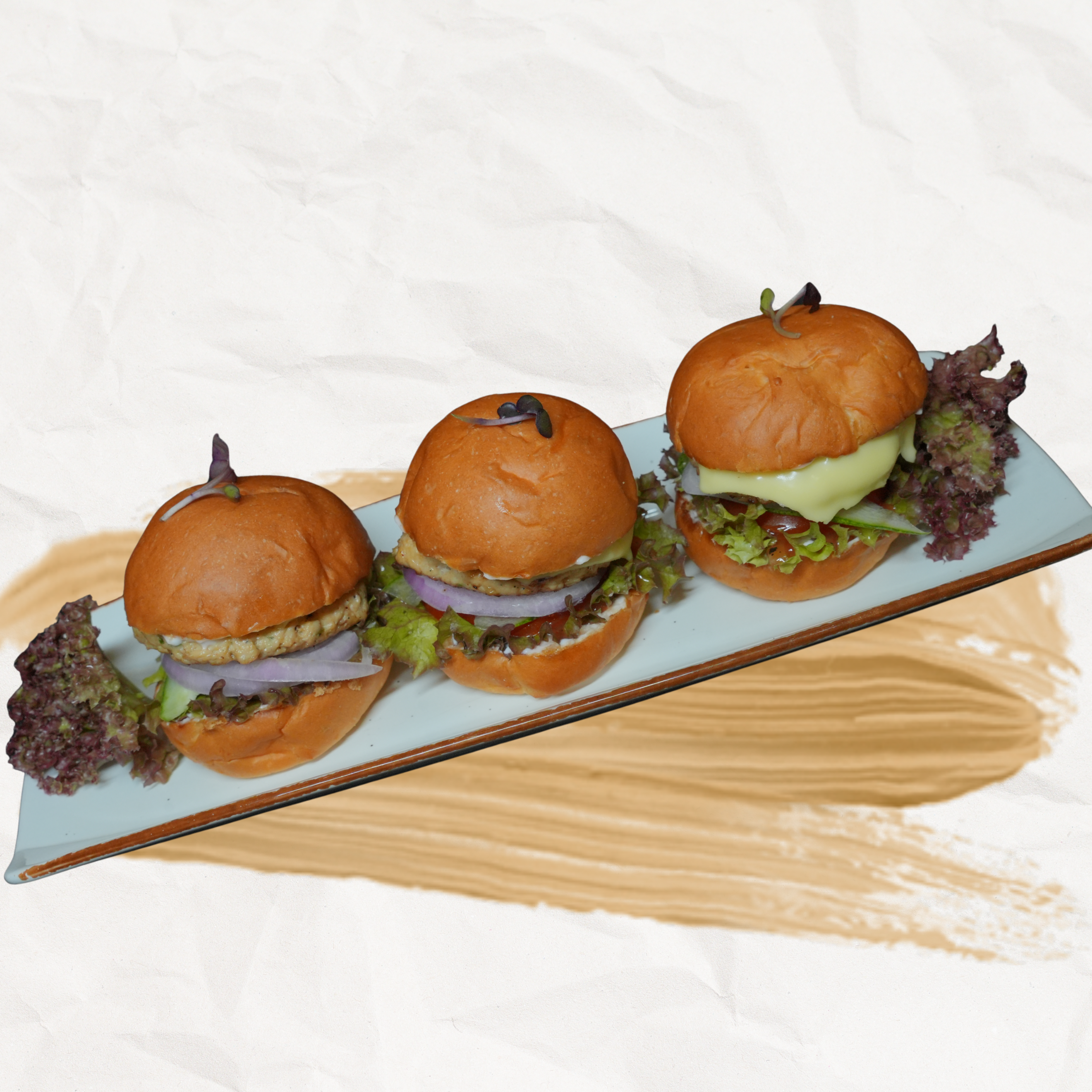 Trio Chicken Cheese Slider